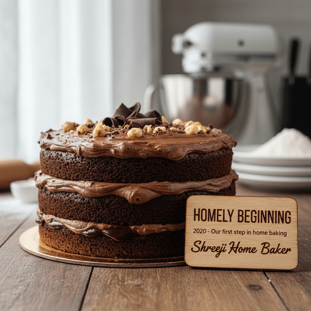 Assorted freshly baked cakes and truffles